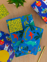 Next Hallmark Kids Animal and Dinosaur Print Gift Wrap and Tag Pack with 4 Sheets and 4 Tags- Buy online at McGrocer