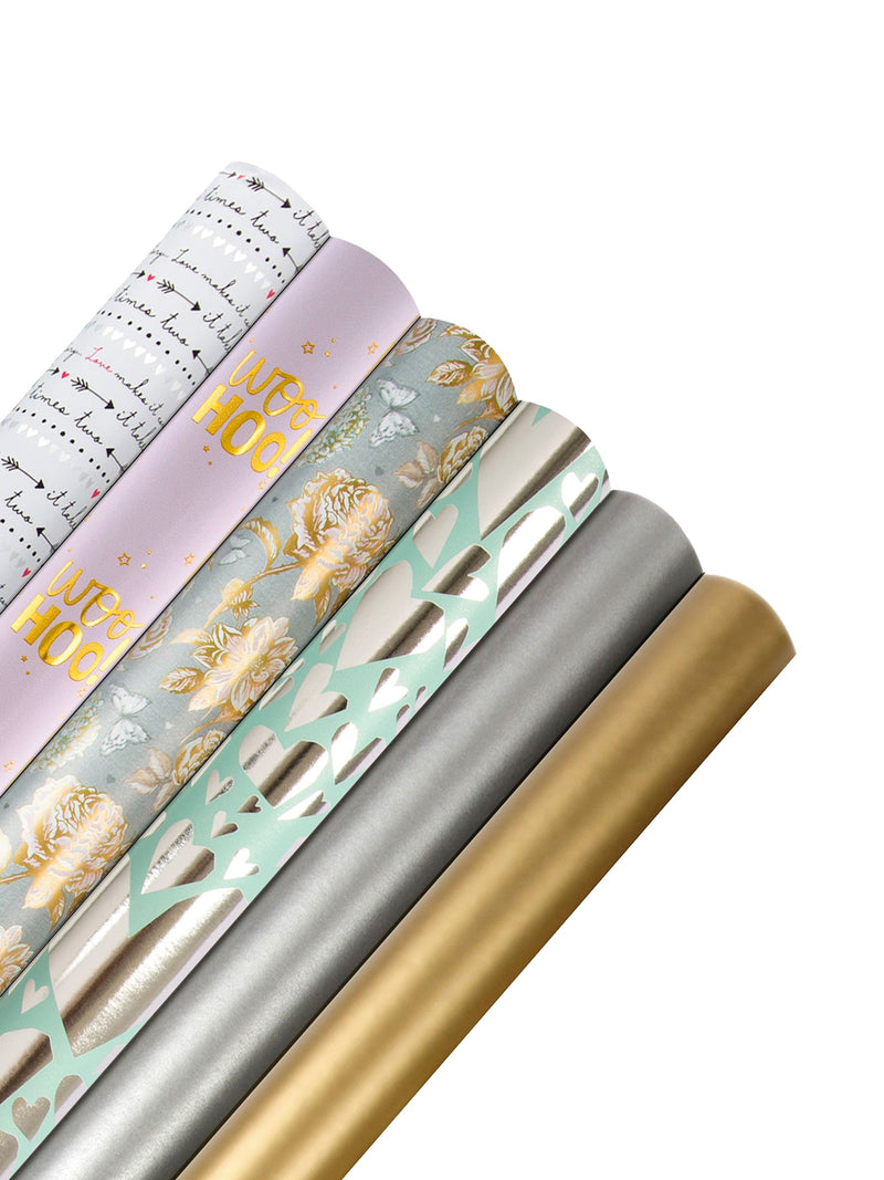 Hallmark Multi Celebration Wrapping Paper 6 Rolls x 2m, UK version