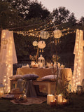 Lights4fun pastel hanging solar lanterns 20cm - British product