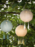 Lights4fun pastel hanging solar lanterns 20cm - British product
