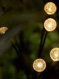 Lights4fun black wavy bubble solar stake lights set of 4 (British brand)