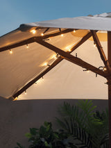 Next Lights4fun Black 80 Warm White LED Battery Operated Outdoor Parasol Lights- Buy online at McGrocer