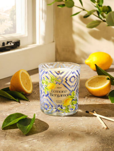 Next Lemon and Bergamot Fruity 1 Wick Candle- Buy online at McGrocer