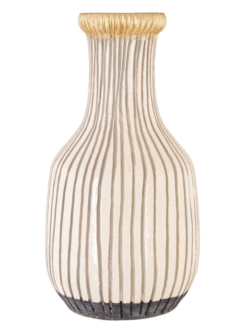 Fifty Five South white large earthenware vase - British product