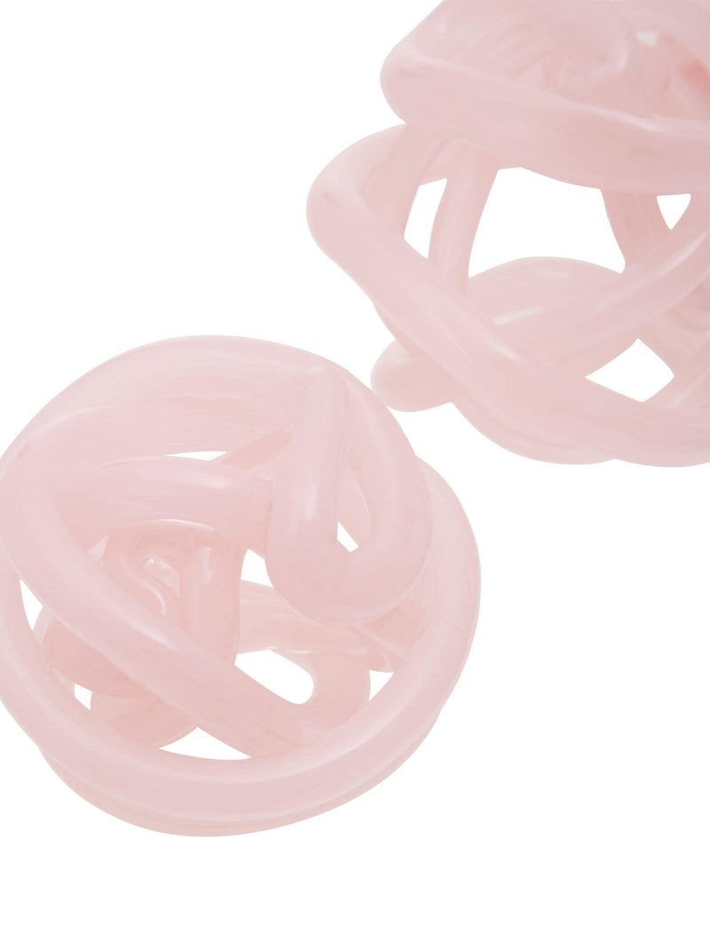Fifty Five South pink knot decor glass ornament 12cm - British product