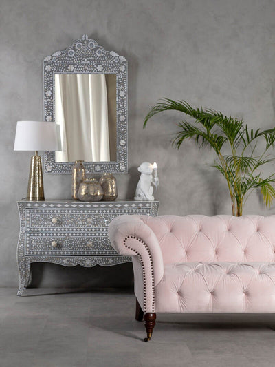 Next Interiors by Premier Orvena Gold and Grey Small Ceramic Vase- Buy online at McGrocer