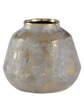 Interiors by Premier gold and grey small ceramic vase, UK version