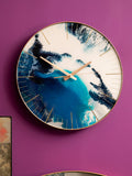 Fifty Five South Blue Celina Abstract Wall Clock