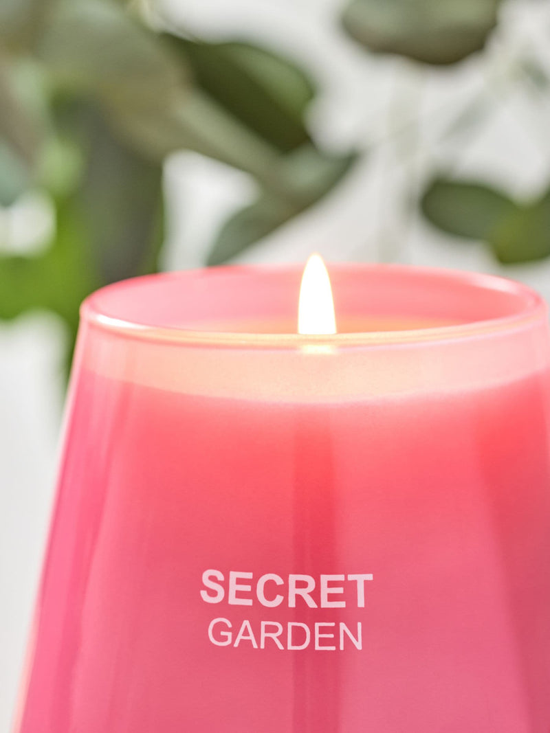 Pink Rose and Sandalwood Pastels Secret Garden Candle