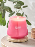 Pink Rose and Sandalwood Pastels Secret Garden Candle