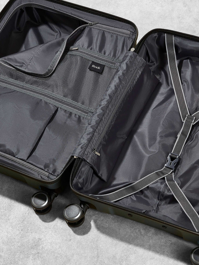 Rock Hydra Lite cabin suitcase blue 55cm, imported from the UK