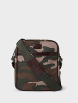 Next OSPREY LONDON Green Maverick Small Canvas and Leather Messenger Bag- Buy online at McGrocer