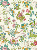 Harlequin Peridot Woodland Floral wallpaper sample, imported from the UK