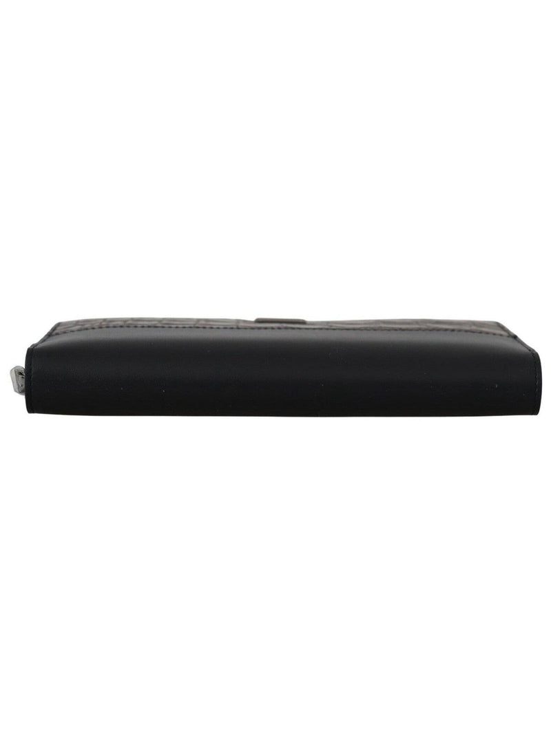 Dolce & Gabbana black leather continental wallet 19cm, imported from the UK