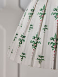 Cath Kidston cream green pleat bow lampshade, imported from the UK