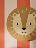 Jojo Maman Bébé wooden Luca Lion wall night light - British product