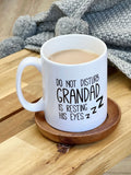 Solesmith Personalised Resting Eyes Mug, imported from the UK