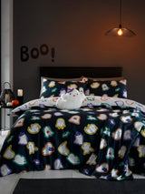 Next Catherine Lansfield Black Halloween Ghosts Cosy Fleece Throw 130x170cm- Buy online at McGrocer