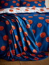 Next Catherine Lansfield Navy Halloween Pumpkins Cosy Fleece Throw Blanket 130x170cm- Buy online at McGrocer