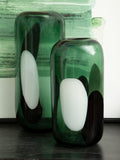 Fifty Five South Green Hania multicolour glass vase - British product