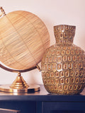 Interiors by Premier Green Yana large ceramic vase (British brand)