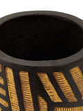 Fifty Five South Black Darnell planter with angular legs, imported from the UK