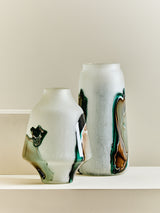 Next Fifty Five South White Hakan Tall Glass Vase 35cm- Buy online at McGrocer