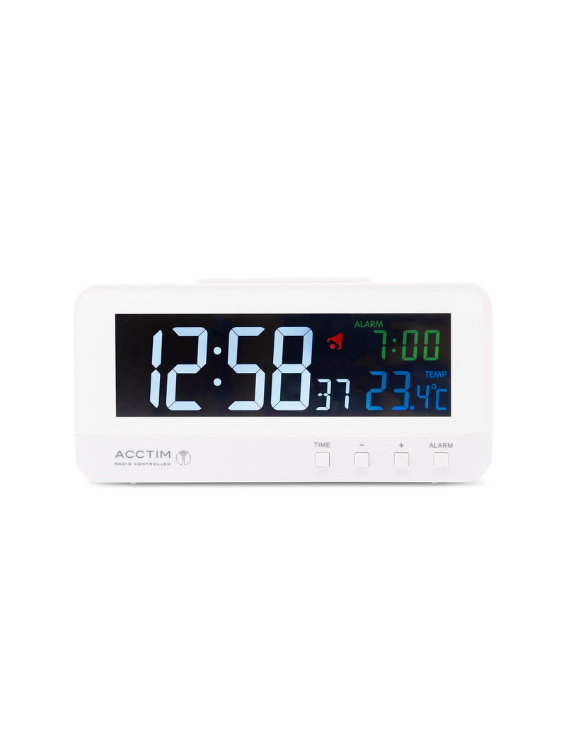 Acctim Rialto RC multi colour LED alarm clock (British brand)