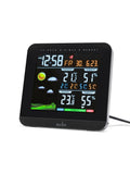 Acctim Wyndham Black Colour weather station alarm clock - British product