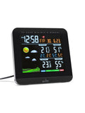 Acctim Wyndham Black Colour weather station alarm clock - British product