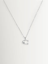 Next COACH Silver Signature C Starter Necklace- Buy online at McGrocer