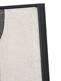 Pacific black and white canvas with ovals design frame 80cm x 60cm, imported from the UK