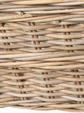 Kubu grey handled laundry basket, imported from the UK