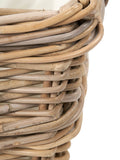 Kubu grey handled laundry basket, imported from the UK