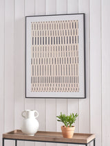 Next Pacific Black Stripe Pattern Canvas Frame Wall Art 80cm x 60cm- Buy online at McGrocer