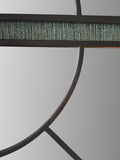 Pacific Black 2 Half Moon wall mirror, sectional, 92cm, imported from the UK