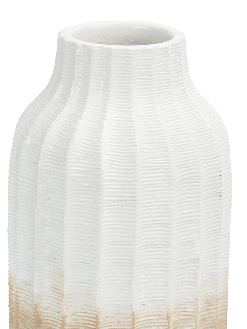Pacific Natural Amalia stoneware textured vase 30cm height, imported from the UK