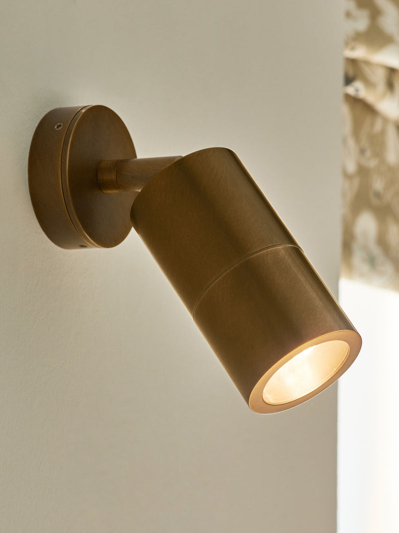 Bronze Ashfield wall light 18cm indoor outdoor - British product
