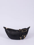 LRM Goods black leather hip bag, imported from the UK