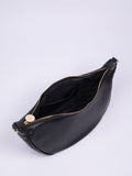 LRM Goods black leather hip bag, imported from the UK