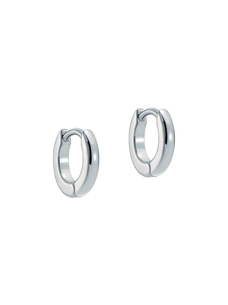 Ted Baker silver tone hoop earrings 0.9cm, imported from the UK