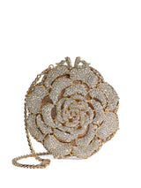 Next Dune London Gold Bling Hard Embellished Flower Clutch Bag- Buy online at McGrocer