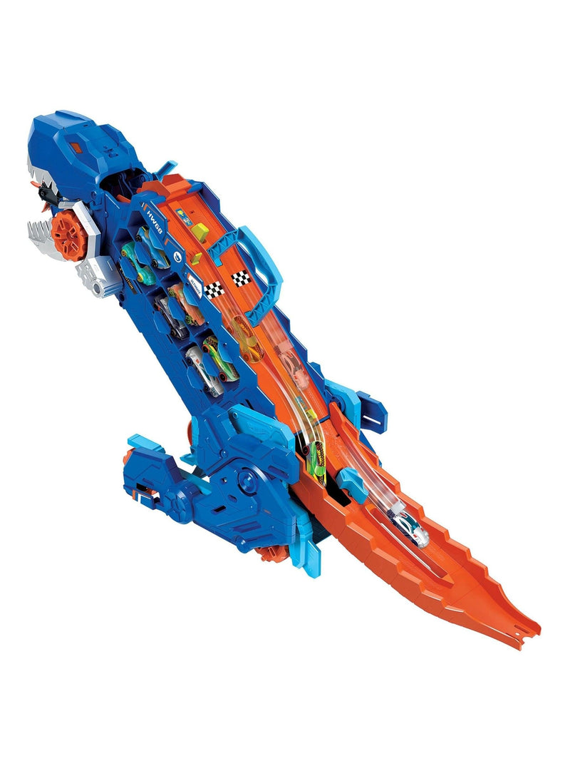 Hot Wheels Ultimate T-Rex transporter toy, imported from the UK