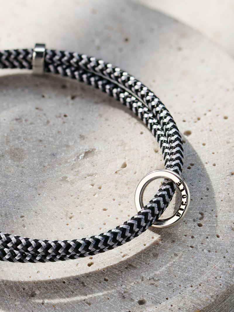 Posh Totty Designs men's bracelet silver tone 21cm, imported from the UK