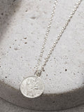 Posh Totty Designs Silver Tone Personalised Mens St Christopher Necklace with 20'' chain, imported from the UK