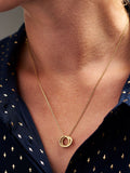 Posh Totty Designs sterling silver personalised mini two ring Russian necklace, imported from the UK