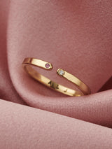 Next Posh Totty Designs Gold Tone Personalised Birthstone Open Ring- Buy online at McGrocer