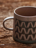French Connection Terracotta Wax Resist Pattern Mug - British product