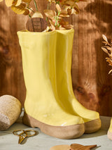 Next Dibor Little And Large Yellow Welly Garden Planters Set with Markers- Buy online at McGrocer