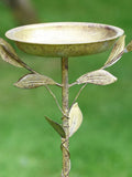 Dibor standing heart garden bird dish - British product